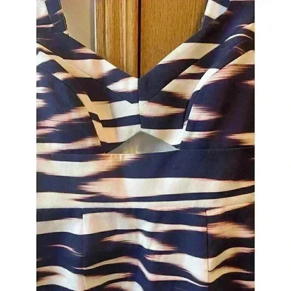 YUMI KIM Orange Blue White cutout sheath knee length dress Size Small/XS 0/2 - Picture 7 of 14